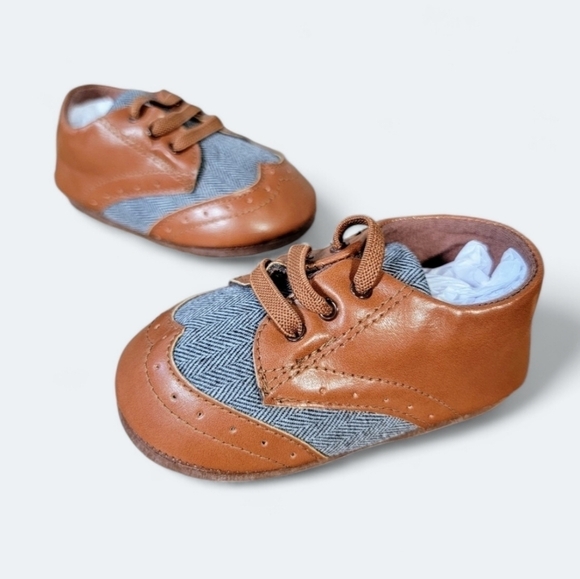 Soft Baby Toddler Oxford Style Dress Shoes Size 140 = 6 - Picture 1 of 16